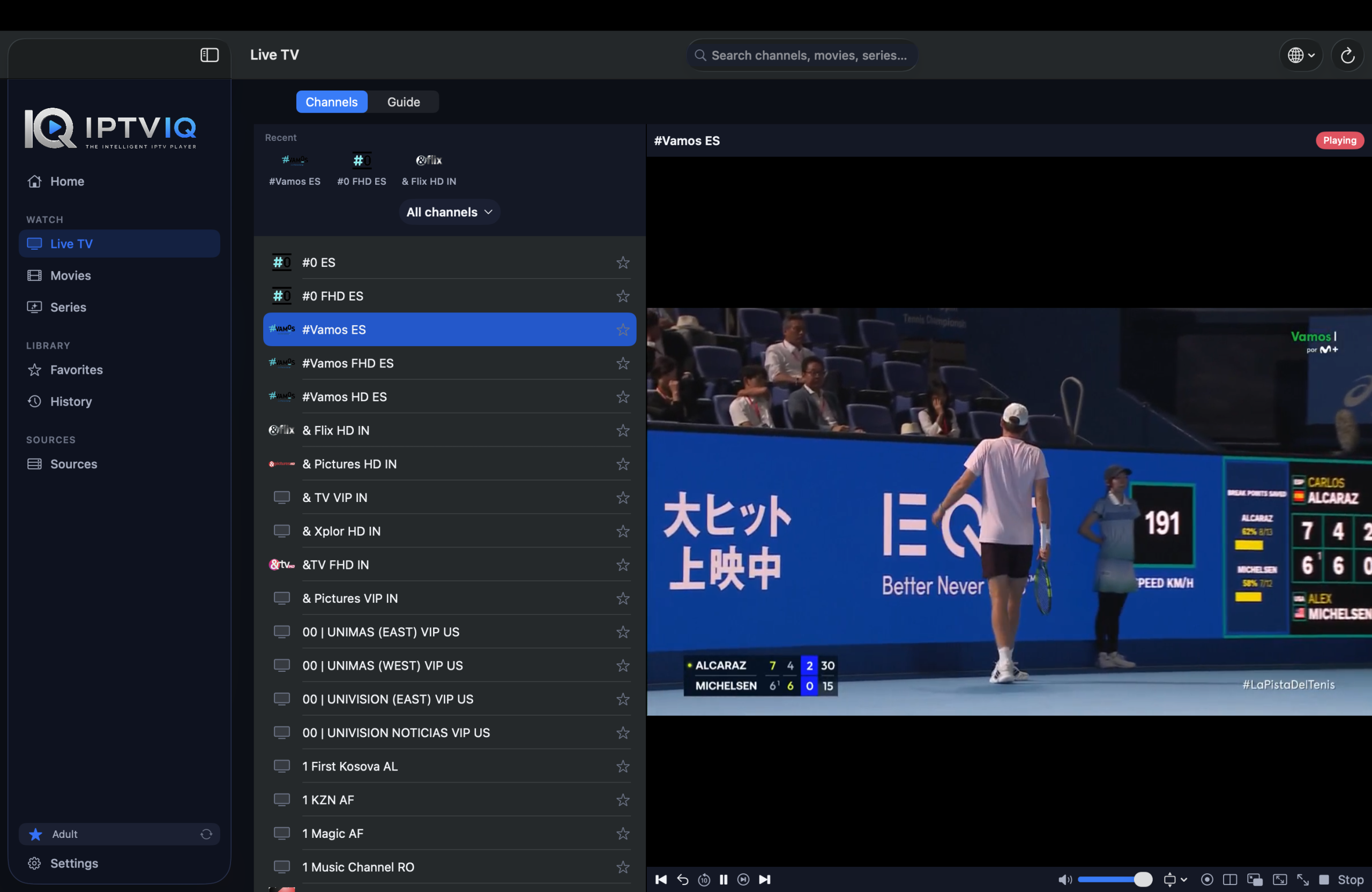 IPTVIQ player